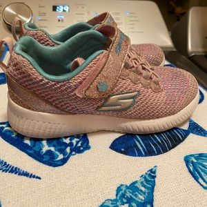 Two pack Girls sketcher Shoes and dress shoes.